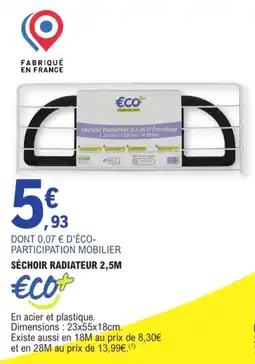 E.Leclerc ECO+ Séchoir radiateur offre