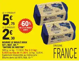 E.Leclerc Nature de breton beurre le moulé doux offre