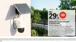 E.Leclerc Brico Caméra wifi solaire intérieure / extérieure rocky offre