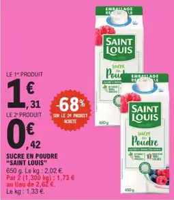 E.Leclerc Saint Louis sucre en poudre offre