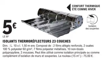 ISOLANTS THERMORÉFLECTEURS 23 COUCHES