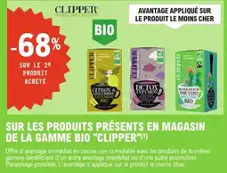 E.Leclerc Cilipper Sur les produits présents en magasin de la gamme bio offre