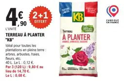 E.Leclerc Brico KB Terreau à planter offre
