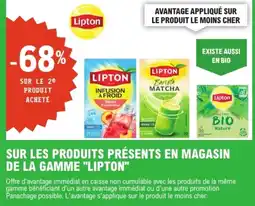 E.Leclerc Lipton Sur les produits présents en magasin de la gamme offre