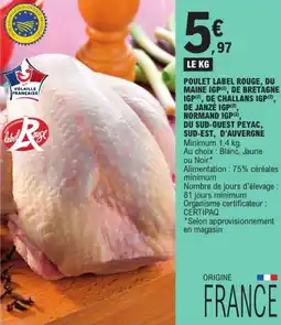 E.Leclerc Label Rouge Poulet offre