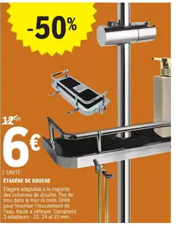 E.Leclerc Brico ÉTAGÈRE DE DOUCHE offre