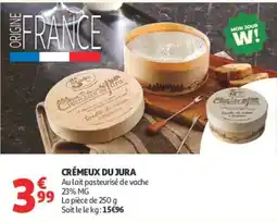 Auchan Supermarché CRÉMEUX DU JURA offre