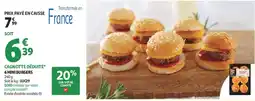 Auchan Supermarché Mini burgers offre