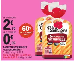 E.Leclerc La Boulangère Baguettes viennoises offre
