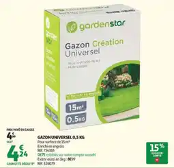 Auchan gardenstar Gazon Création Universel offre
