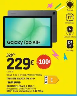 E.Leclerc Samsung galaxy tab a11+ offre