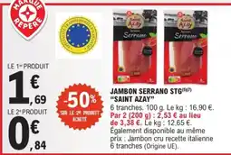 E.Leclerc Saint Azay Jambon Serrano offre