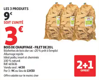 BOIS DE CHAUFFAGE - FILET DE 20 L