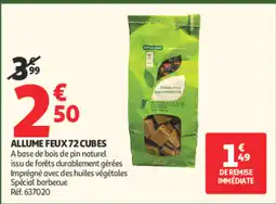 Auchan Allume-feux 72 cubes offre