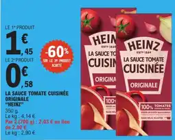 E.Leclerc HEINZ LA SAUCE TOMATE CUISINÉE offre