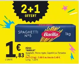 E.Leclerc Barilla Spaghetti N°5 offre