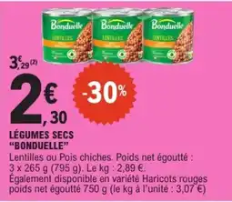 E.Leclerc Bonduelle Lentilles offre