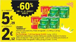 E.Leclerc Bonduelle Haricots verts offre