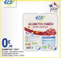 E.Leclerc ECO+ Allumettes fumées offre