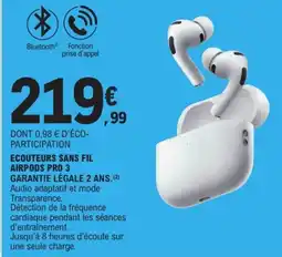 E.Leclerc AirPods Pro 3 offre