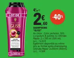 E.Leclerc Schwarzkopf GLISS offre