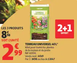 Auchan Terreau universel offre