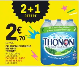 E.Leclerc THONON Eau Minérale Naturelle des Alpes offre