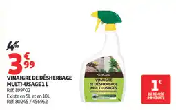 Auchan Naturen Vinaigre de désherbage multi-usages offre