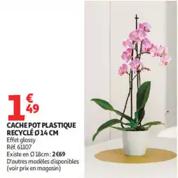 Auchan CACHE POT PLASTIQUE offre
