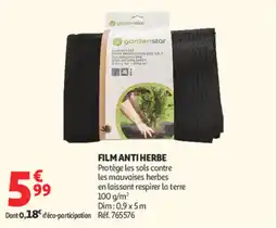 Auchan gardenstar FILM ANTI HERBE offre