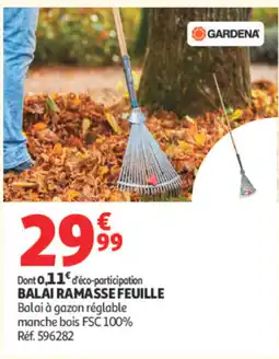 Auchan GARDENA BALAI RAMASSE FEUILLE offre