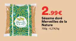 Hmarket Merveilles de la Nature Sésame doré offre
