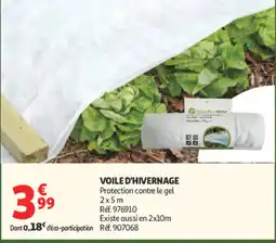 Auchan gardenstar VOILE D'HIVERNAGE offre