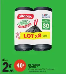 E.Leclerc alfapac SAC POUBELLE offre