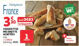 Auchan Supermarché Baguette offre