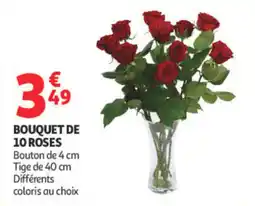 Auchan Supermarché Bouquet de 10 roses offre