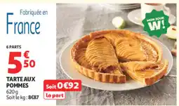 Auchan Supermarché Tarte aux pommes offre