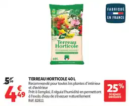 Auchan Bioflore Terreau Horticole offre