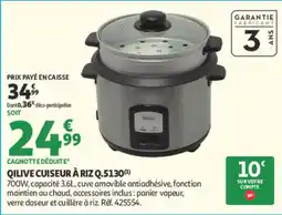 Auchan Supermarché QILIVE CUISEUR À RIZ offre