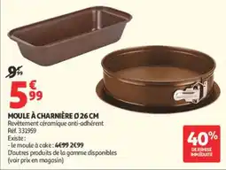 Auchan Supermarché MOULE À CHARNIÈRE Ø 26 CM offre
