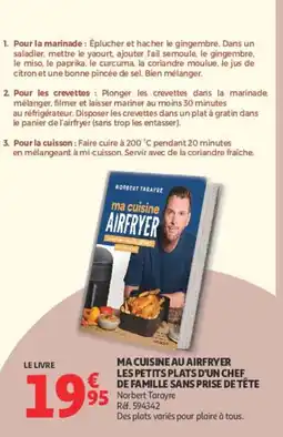 Auchan Norbert Tarayre Ma cuisine au airfryer offre