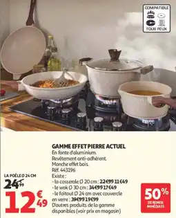 Auchan Supermarché GAMME EFFET PIERRE ACTUEL offre
