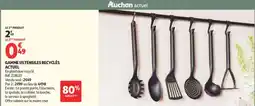 Auchan Supermarché Gamme ustensiles recyclés offre