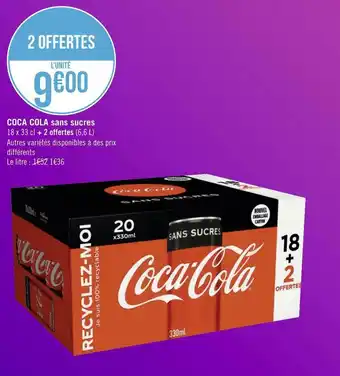 Géant Casino Coca cola coca cola sans sucres offre