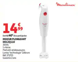 Auchan Supermarché Moulinex Mixeur plongeant offre