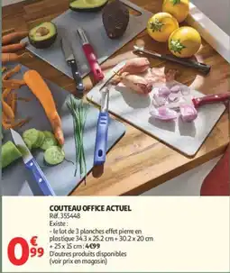 Auchan COUTEAU OFFICE ACTUEL offre
