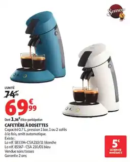 Auchan Senseo Cafetière à dosettes offre