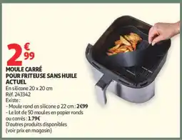 Auchan MOULE CARRÉ POUR FRITEUSE SANS HUILE offre