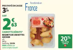 Auchan Auchan Beignets de crevettes offre