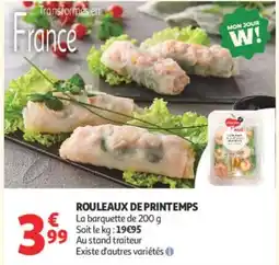 Auchan Abi Rouleaux de printemps offre